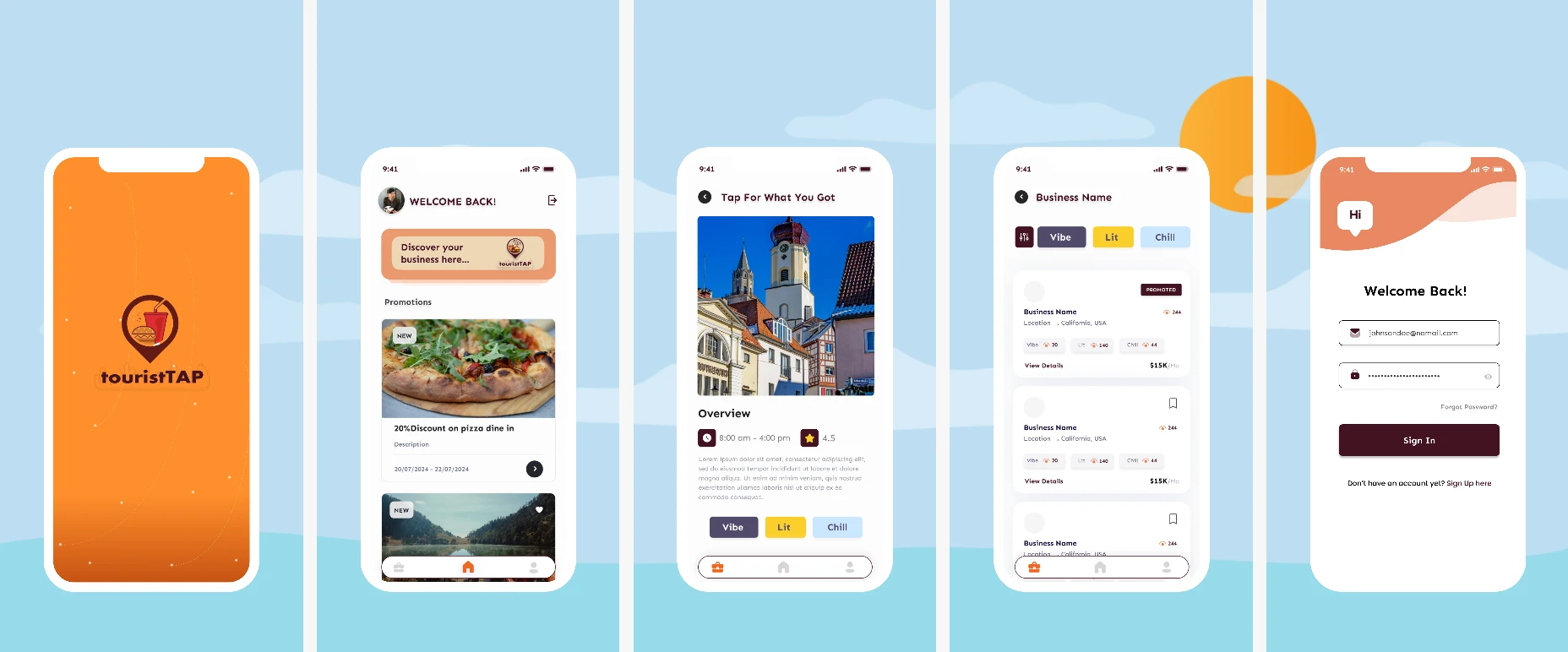 Food delivery mobile app project preview